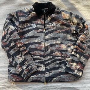 Darc Sport “Hard Work” Zip Jacket – Coffee Tiger Wolf Camo – Size S